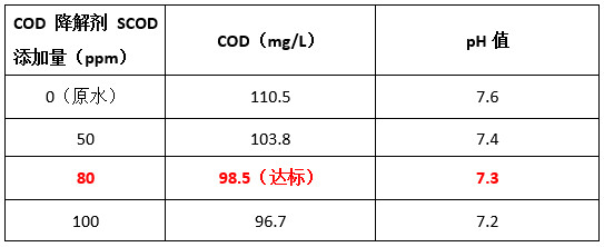 j9九游会真人游戏第一品牌cod降解剂投加实验